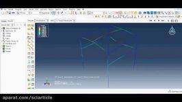 آنالیز دینامیکی یک قاب تحت بار ناگهانی در آباکوس