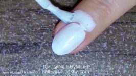 آموزش طراحی ناخن ماربل Smooshy nail art tutorial