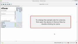 Adjusting Sample Rates در نرم افزار Dante Controller