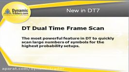 12.New In DT7  The new DTF Dual Time Frame Scanner