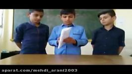 لحظاتی شاد دانش آموزانفعالیت کاغذباطله 