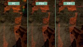 مقایسه گرافیک بتا بازی DOOM  PC VS PS4 VS XO