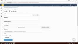 آموزش Cpanel  قسمت هشتم مدیریت حساب های FTP