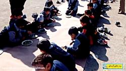 پخت آش نذری  مدرسه تقوی شاد نوش آباد  بهمن 1394