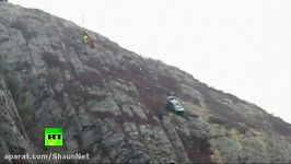 سقوط زن 20ساله اتومبیل به پرتگاه 250 متری در کانادا