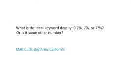 What is the ideal keyword density of a page