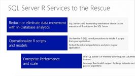 R Services in SQL Server 2016