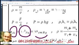 تدریس جالب نحوه حل کلیه تست کنکور فصل فشار فیزیک
