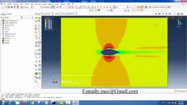 شبیه سازی جریان حول ایرفویل در آباکوسcfd airfoil abaqus