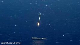 فرود موفقیت آمیز موشک فالکون 9 بر روی دریا