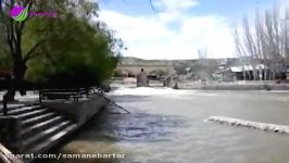 افزایش آب رودخانه زاینده رود پل زمانخان به اصفهان