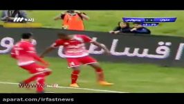 شادی عجیب پرسپولیسی ها بعد زدن گل به ملوان