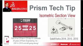 Isometric Section view in SOLIDWORKS