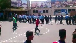 مسابقه فوتبال دبیران ودانش آموزان دبیرستان سلام تجریش95