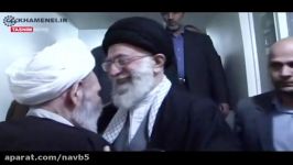 حضور امام خامنه ای در منزل حضرت آیة الله مجتبی تهرانی