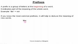 English Prefixes