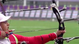 Olympic and Paralympic wheelchair archer Zahra Nemati