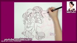 How I draw My Little Pony characters as Little Mermaids