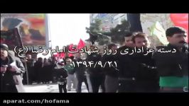 کلیپ دسته عزارداری شهادت امام رضا ع