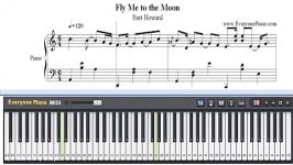 آموزش آهنگ Fly Me to the Moon برای پیانو
