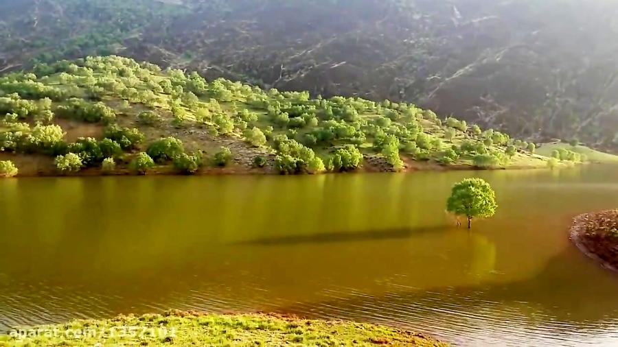 سد خاکی منطقه بسیار زیبای بسطام خرم اباد لرستان