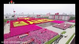 راهپیمائی مردم کره شمالی در برابر زورگو ترین رهبر دنیا