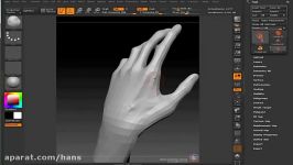 hand modeling Zbrush