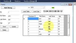 آموزش #C قسمت 21 نمایش سطر انتخاب شده datagridview د