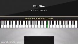 آموزش آهنگ فور الیز بتهوون ورژن اصلی Für Elise