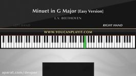 آموزش آهنگ Beethoven  Minuet in G Major بتهوون