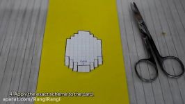 کارت پستال سه بعدی بسازید  رنگی رنگی