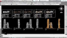 پروژه کامل برج A1  مدل ۳ بعدی اتوکد عکس