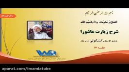 شرح زیارت عاشورا حجت الاسلام کشکولی جلسه ۱۷