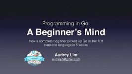 How a beginner learned Go as her first backend language