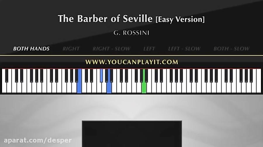 آموزش آهنگ The Barber of Seville روسینی برای پیانو