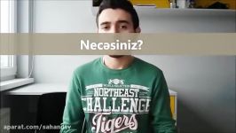 زبان ترکی آذربایجانی Learn Azerbaijani  Greetings