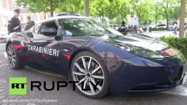 استفاده پلیس ایتالیا ماشین سوپر اسپرت دوستدار طبیعت