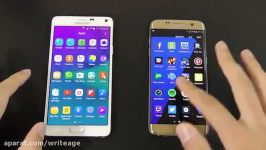 مقایسه سرعت نوت 4 اندروید 6.0.1 گلکسی S7 edge