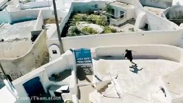 PARKOUR ISLAND SANTORINI  DRONE 4K