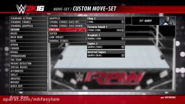 آموزش حرکات جف هاردی در WWE2K16 درخواستی