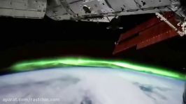 مشاهده شفق قطبی ایستگاه فضایی بین المللی