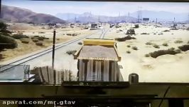 شاخ به شاخ کردن کامیون قطار در GTA V