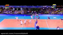 بازی تیم ملی والیبال ایران وایتالیا 3 بر 1 به نفع ایران