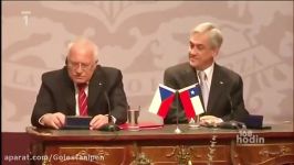 دزدیدن خودنویس توسط رئیس جمهور چک در دیدار رسمی شیلی