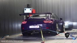 پورشه 911 GT3RS رنگ بنفش اگزوز اسپرت