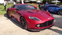 Aston Martin Vanquish Zagato Revs Its V12 at Villa DEs