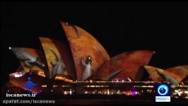 جشنواره نورهای رنگی در سیدنی؛ رقص نور رنگ