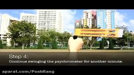  نحوه یافتن رطوبت نسبی Sling Psychrometer 