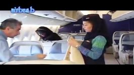 پذیرایی مسافرین هواپیماهای سعودی ایرلاین آکادمی مهمانداری این شرکت