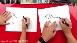 How To Draw A Yellow Labrador KIDSCHANNEL